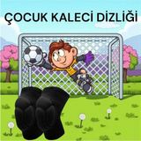 Empressco Siyah Çocuk Sünger Destekli Kaleci Koruma Dizliği - Antrasit - 10 Yaş