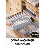 Empressco Spartek Home Textile 2 Adet Çorap ve Çamaşır Organizer Çekmece ve Dolap Içi Düzenleyici, Raf Düzenleyici, Katlanabilir - Fiyatı, Yorumları - Ahşap Rengi - Seçenek 1