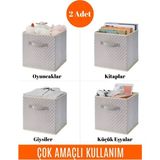 Empressco Spartek Home Textile 2 Adet - Dolap Içi Çamaşır Oyuncak Düzenleyici Kapaksız Saklama Kutusu Organizer 30X30X30 cm - Fiyatı, Yorumları - Ahşap Rengi - Seçenek 1