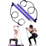 Empressco Studio Pilates Barı Çubuğu Terleme Bel Kemeri Fitness Seti - Açık Mavi