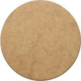 Empressco Supla Levha 12 Adet 3 mm Ham Mdf 30 cm Çap Yuvarlak Servis Altı Supla - Ahşap - Ceviz