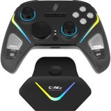 Empressco Tactical Combat 2.4 Ghz/bt Çift Kablosuz Mod - Rgb Şarj Standı - 18 Tuşlu Gamepad - Beyaz