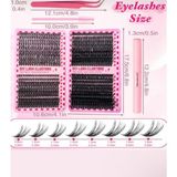 Empressco Takma Kirpik Seti 800 Demet Kirpik, Yapıştırıcı, Sabitleyici, Çıkarıcı, Cımbız ve Kirpik Tarağıyla Tam SET(30-40-50-60D)