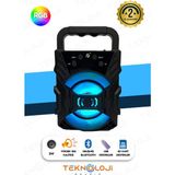 Empressco Taşınabilir Bluetooth Hoparlör, LED Işıklı, Güçlü Ses ve Bass Özelliği - Seçenek 1