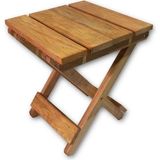Empressco Tekli Katlanır Tabure 30CM 30CM Yükseklik Yerden 36CM Ahşap 1 kg Tek Kişilik Katlanabilir Kahvereng - Seçenek 1 - Ahşap Desenli