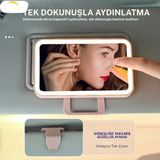 Empressco Teknofaji Araç Içi 360° Makyaj Aynası 3 Modlu Dokunmatik LED Işıklı Pilli/şarjlı Güneşlik Klipsli - Fiyatı, Yorumları - 1/100 Toz Ceviz