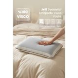 Empressco Terletmeyen Ortopedik Yastık Serinleten Visco Yastık Jelli Yastık 60x40x15cm