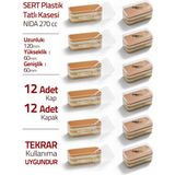 Empressco Tiramisu Cup Nida 270 cc 12'li Kapaklı, Lezzetli ve Şık Sunum Çözümü - Kestane Akaju - Seçenek 1