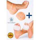 Empressco Topuk Çatlakları Dikeni Için Topuk Çorabı Gömleği ve Metatarsal Ped Ağrıyan Ayaklar Için