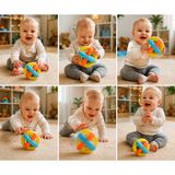 Empressco Toys Baby Ball Small Çıngıraklı Top 3 Ay - Fiyatı, Yorumları - 01-Mavi