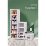 Empressco Trend Maison Katlanabilir Portatif 6 Katlı Plastik Ayakkabılık Ayakkabı Düzenleyici Organizer Beyaz - Fiyatı, Yorumları - Abanoz