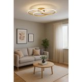 Empressco Troy Modern Tasarım Yatak Odası - Salon - Mutfak Eskitme Renk Beyaz Ledli 3 Lü Led Avize