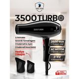 Empressco Turbo Fön Makinesi 3500 2400W Profesyonel Siyah – Güç ve Şıklık - Altın