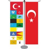 Empressco Türk Devletleri ve Türk Bayrağı T Model Masa Bayrak Seti - Fiyatı, Yorumları - -- - Seçenek 1