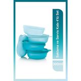 Empressco Turkuaz 300 ml 4'lü Buzdolabı Saklama ve Servis Kabi Şeker Kaplar - 079 Buz Beyazı - Seçenek 1