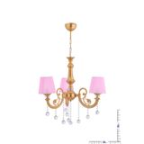 Empressco TURNA 3 LÜ PEMBE ŞAPKALI LÜX AVİZE (GOLD)