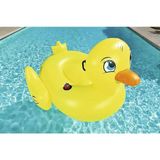 Empressco Tutmalı Ördek Binici - Şişme Ördek - Deniz Binici Ördek -Deniz Yatağı Duck Bardaklı Ördek 186X127 cm - Altın - 0 - 3 Yaş