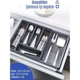 Empressco Uzayabilen Ayarlanabilir Çekmece Içi Kayar Kaşıklık, Pratik ve Şık Tasarım