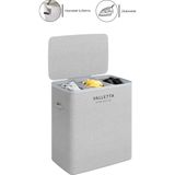 Empressco Valletta Paloma 120L Üç Yıkanabilir Bölmeli Katlanabilir Kumaş Kirli Çamaşır Sepeti Light Gray - Fiyatı, Yorumları - Seçenek 1 - Acorn