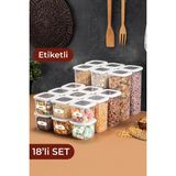 Empressco Vienev Foly Etiketli Kare Erzak Saklama Kabı 18 - 079 Buz Beyazı - Seçenek 1