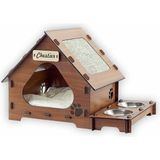Empressco Woodenreal Kedi Köpek Evi ve Mamalık Tırmalama Duvarlı Minderli Cat Dog House Ahşap 6mm - Fiyatı, Yorumları - Seçenek 1