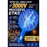 Empressco Xolo Mavi LED Sinek Öldürücü Raket Şarjlı 3000V Elektrikli Haşere Kovucu Sivrisinek Aparatı - Fiyatı, Yorumları - 0,5 L