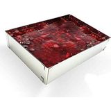 Empressco Yararlanabilir Kare Kek Kalıbı, 20-40 Cm, 6 cm Derinlik, Çok Yönlü Kullanım - Seçenek 1 - (ClearEyelets)Black-RadiantOrchid