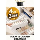 Empressco Yegge Beyaz Çekmece ve Dolap Içi Düzenleyici, Raf Düzenleyici, Çorap ve Çamaşır Organizer Kutu - Fiyatı, Yorumları - Ahşap Rengi - Seçenek 1
