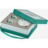 Empressco Yeşil Porselen Kahve Fincan Seti, 100 Ml, Şık ve Kullanışlı Tasarım - Ahşap Rengi