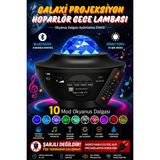 Empressco Yıldızlı Projeksiyon Tavan Bulutsu Galaxy Lazer Işıklı Disko Topu Bluetooth Hoparlör Parti LED Lamba - Siyah