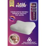 Empressco Yüksek Boyun Destekli Anti-Age Güzellik Yastığı, Kolajen Teknolojisi - 10 cm - 00-Siyah - Beyaz
