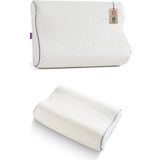 Empressco Yüksek Boyun Destekli Ortopedik Visco Yastık 60X43X14/12 cm Beyaz - 10 cm - 0002R72