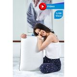 Empressco Yüksek Ortopedik Visco Boyun Yastığı 59X39X15 Cm, Rahat Uyku - 10 cm - 00-Siyah - Beyaz