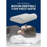 Empressco Yüksek Sert Ortopedik Visko Yastık, Boyun ve Mega Destekli Rahatlık - 10 cm - 0002R72