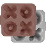 Empressco Yumuşak Silikon Muffin Kalıbı, 16,4X18,8X4,5 Cm, Woody Brown & Powder Grey - Antrasit