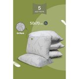 Empressco Yumuşak ve Rahat Gri Bambu Yastık Seti, 5'li Paket - 10 cm - 0002R72