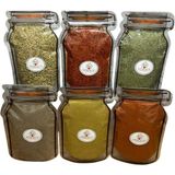Empressco Yürekçe 6 Çeşit Temel Baharat Seti -Toplam 500 Gr- Kavanoz Görünümlü Kilitli Saklama Poşeti - Fiyatı, Yorumları - 0,1 kg