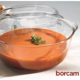 Empressco Yuvarlak Kapaklı Borcam Tencere 2100-3150 Cc, Dayanıklı ve Şık Tasarım - Altın - Seçenek 1