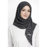 Emprime Koton Eşarp - Siyah / Beyaz-6291