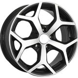 Emr 14 Inç 4X108 Fiesta Siyah Elmas Kesim Jant Modeli (4 Adet) - Black