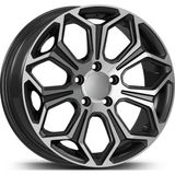 Emr 15 Inç 4X100 Clio Getz I20 Siyah Elmas Kesim Jant Modeli (4 Adet) - Black Silver