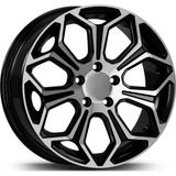Emr 16 Inç 4X100 Clio Getz I20 Fiorino Siyah Elmas Kesim Jant Modeli (4 Adet) - Black Diamond