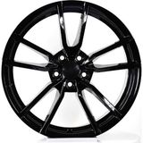 Emr 17 Inç 5X112 Proteria Golf Leon Jetta Octavia Uyumlu Siyah Jant Modeli Volkswagen Seat Skoda (