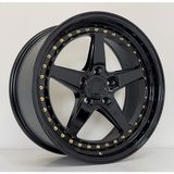 Emr 18 Inç 5X114.3 Aodhan Civic I30 Corolla Uyumlu Siyah Jant Modeli Honda Hyundai Toyota (4 Adet)