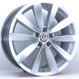 Emr 19 Inç 5X112 Vw Lugano Passat cc Golf Jetta Uyumlu Gümüş Jant Modeli Volkswagen (4 Adet)