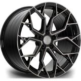 Emr 22 Inç 5X120 Land Rover Gun Metal Elmas Kesim Jant Modeli (4 Adet) - Mat Bronz