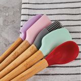Emr 5 Parça Mini Silikon Spatula Kaşık Fırça Seti