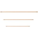Emr Doğal Verniksiz Ahşap Oklava 3 Lü Set 50/60/80 Cm.