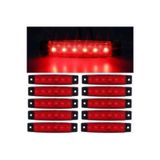 Emr Dorse Parmak Lamba 12 -24 Volt 6 Ledli (Kırmızı Renk) 10 Adet Parmak Led Dorse Kamyon Led Lamba