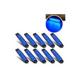 Emr Dorse Parmak Lamba 12 -24 Volt 6 Ledli (Mavi Renk) 10 Adet Parmak Led Dorse Kamyon Led Lamba